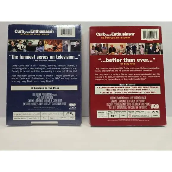 HBO Curb Your Enthusiasm Sealed Season 2 and Complete Season 6 DVD Bundle Set - Picture 2 of 4